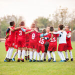fussballkids. jugendfussball, kinder feiern